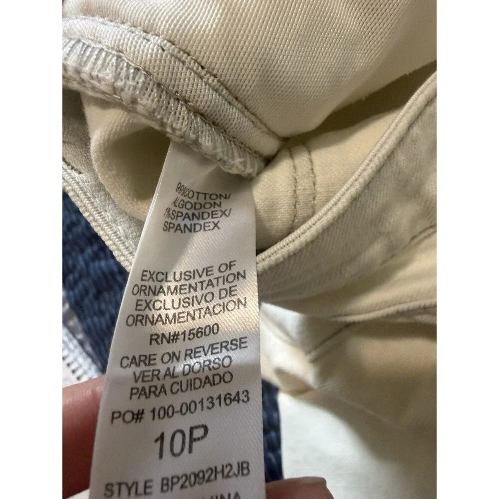 Democracy AB Solution Mold &hold long Bermuda Denim Shorts 10 petite NWT